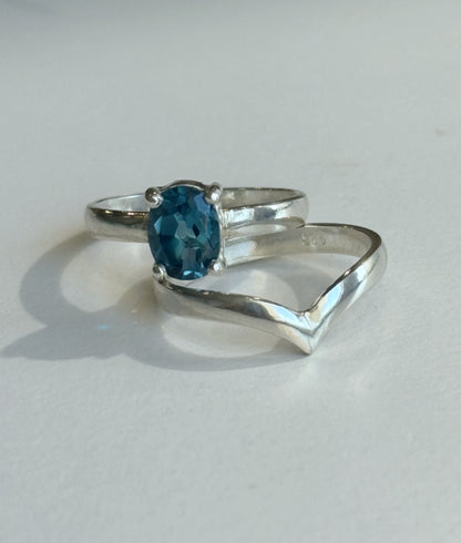Topaz Stacking Rings