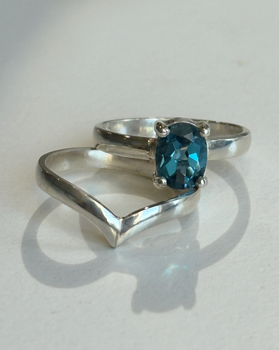 Topaz Stacking Rings