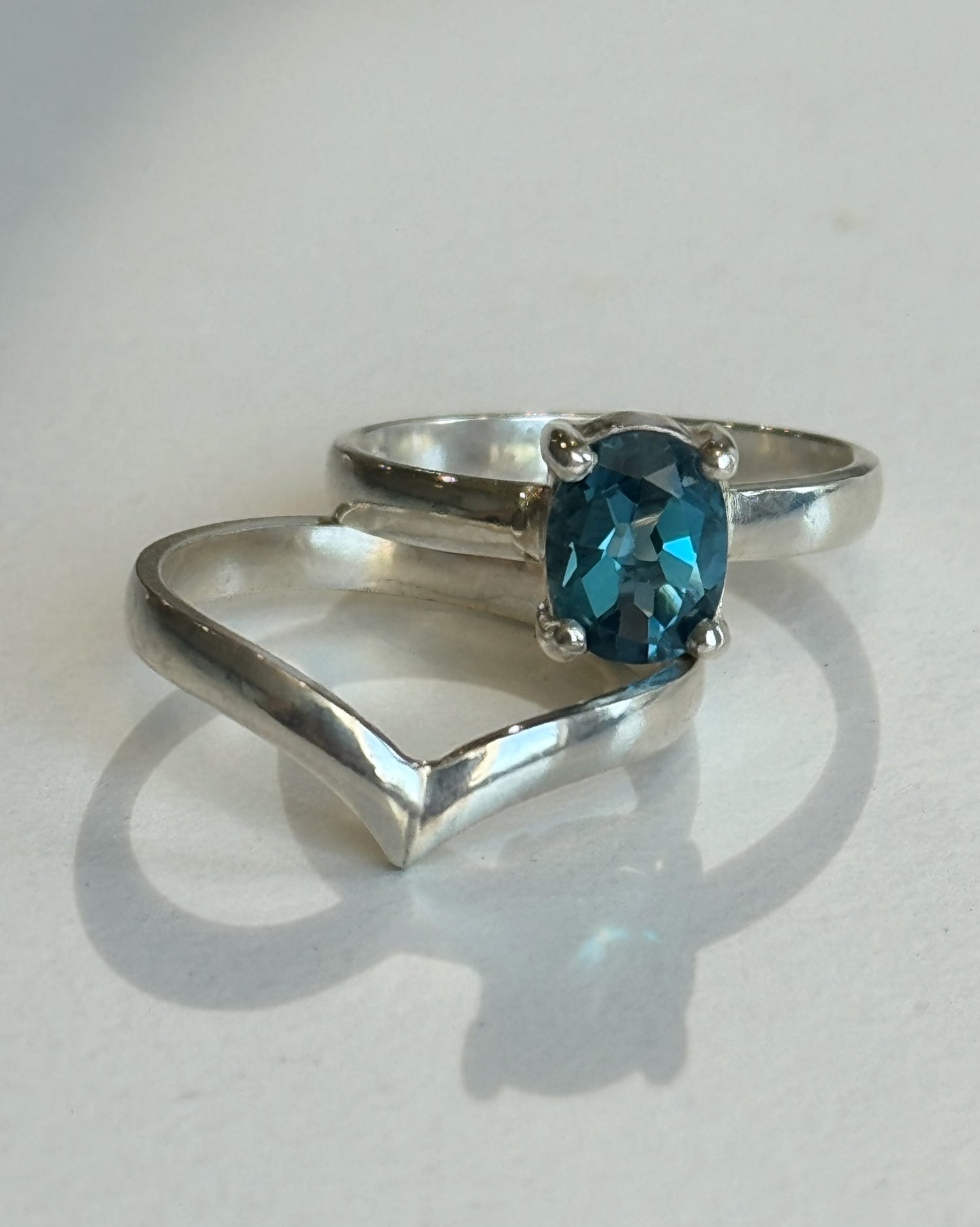 Topaz Stacking Rings