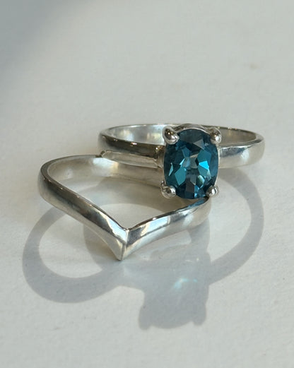Topaz Stacking Rings