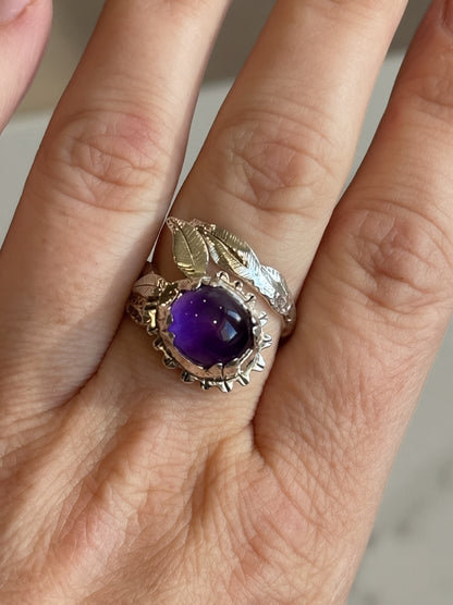 Amethyst Tree Branch Ring