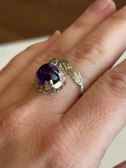 Amethyst Tree Branch Ring
