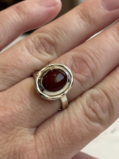 Carnelian Adjustable Ring