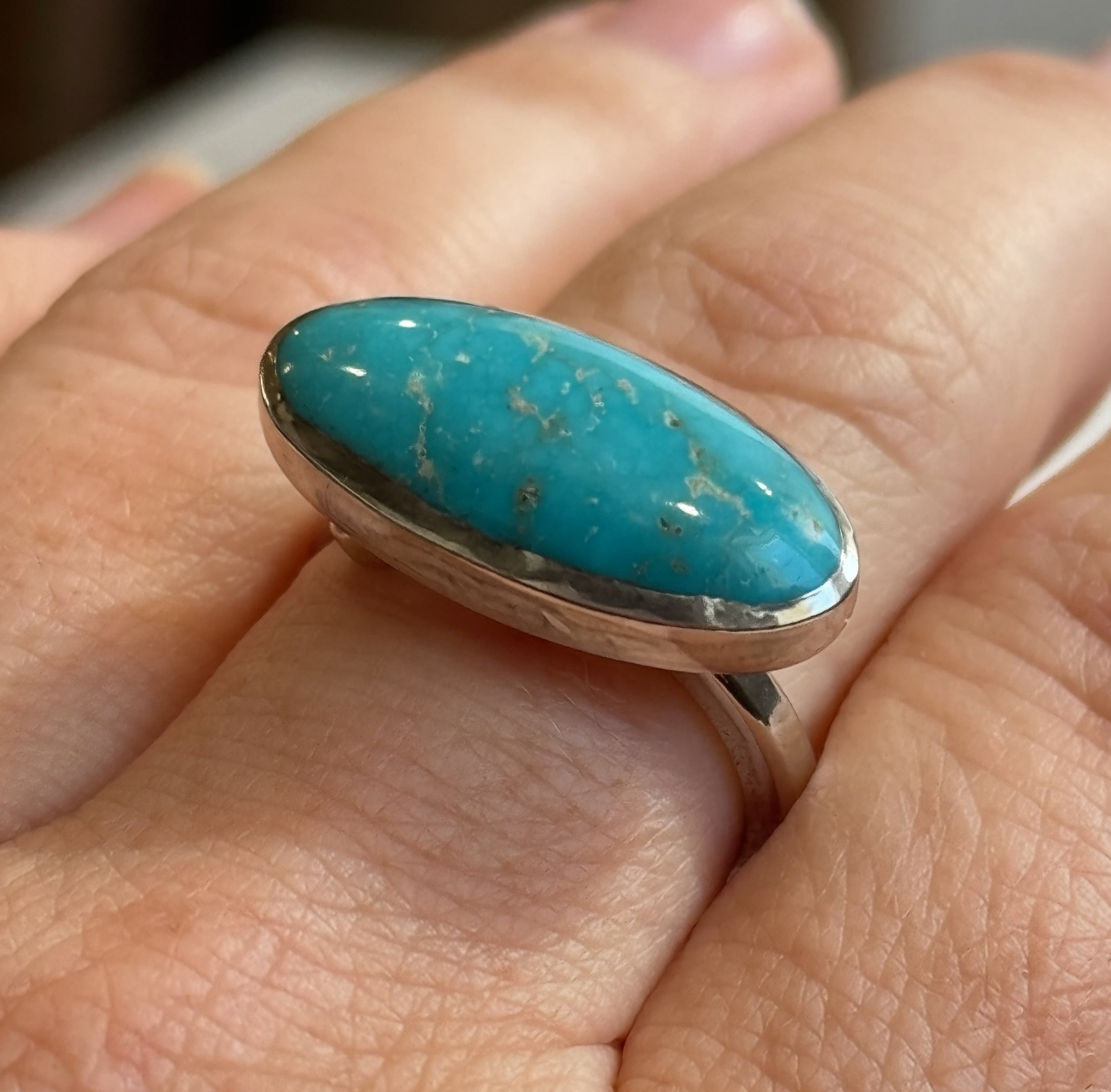 Fox Turquoise Adjustable Ring