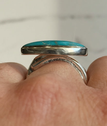 Fox Turquoise Adjustable Ring