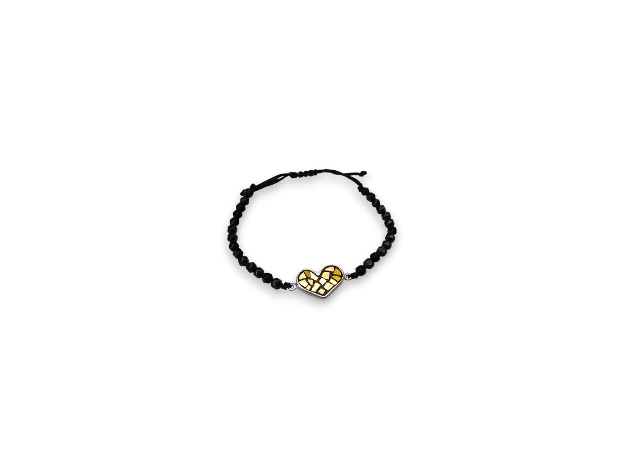 Gold Mosaic Heart Bracelet