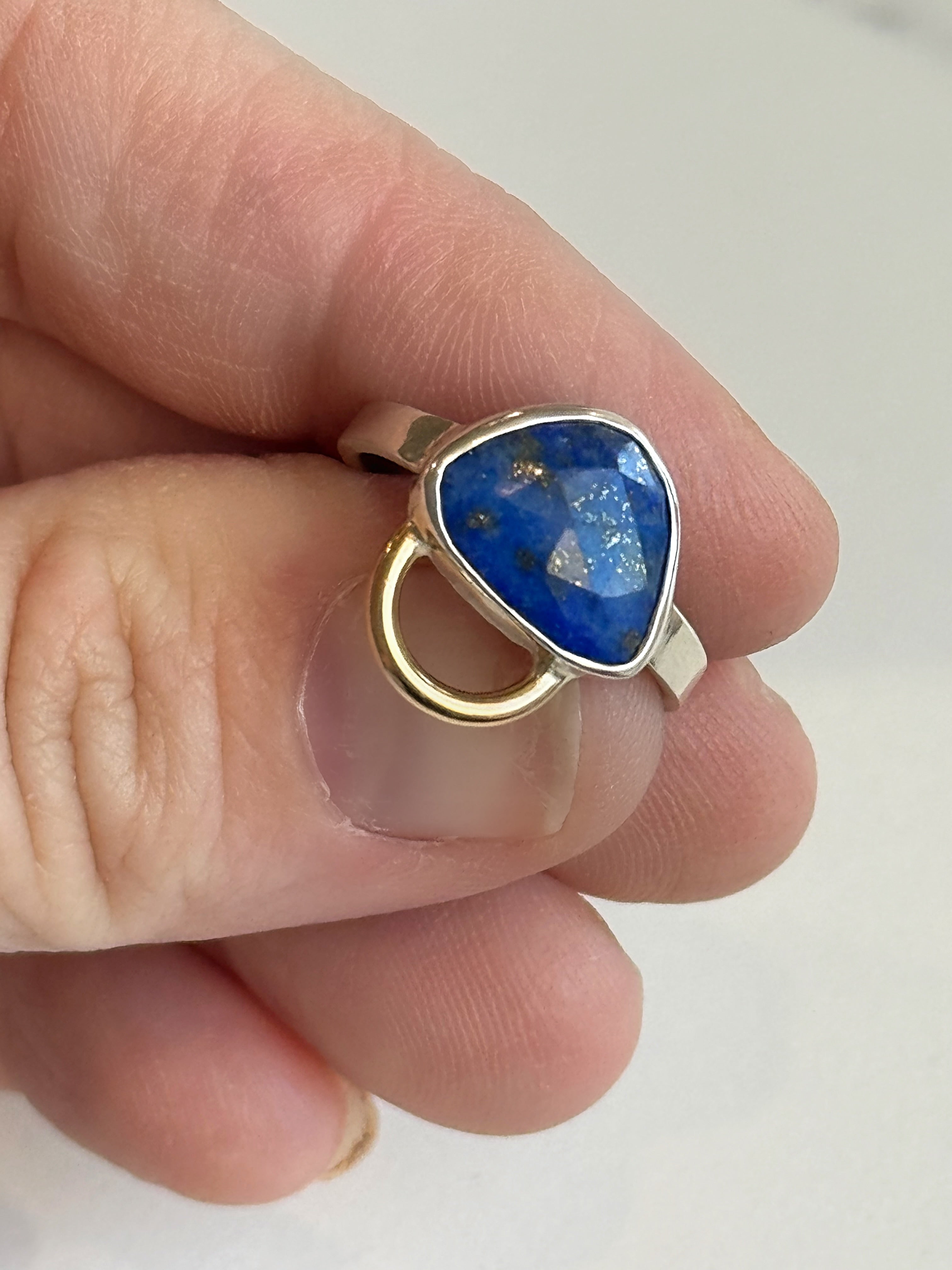 Lapis Loop Ring