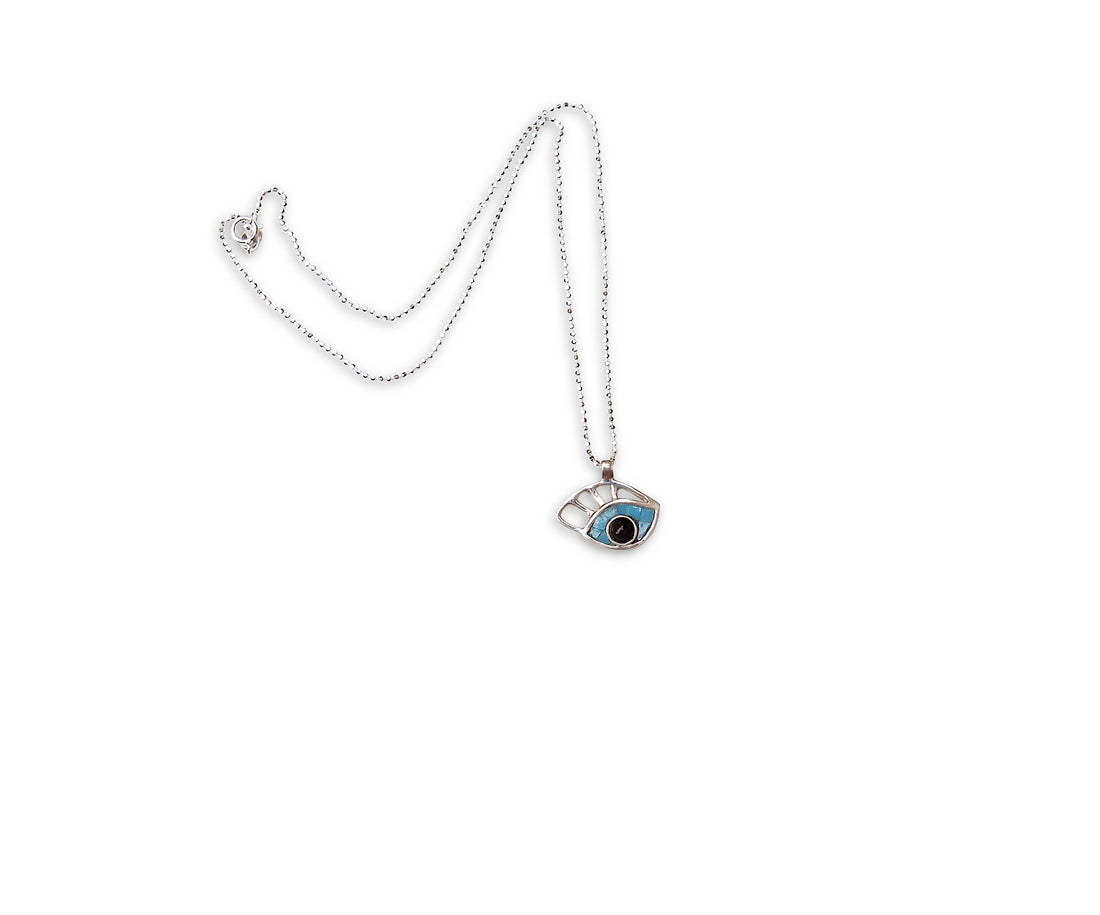 Mini Evil Eye Mosaic Necklace