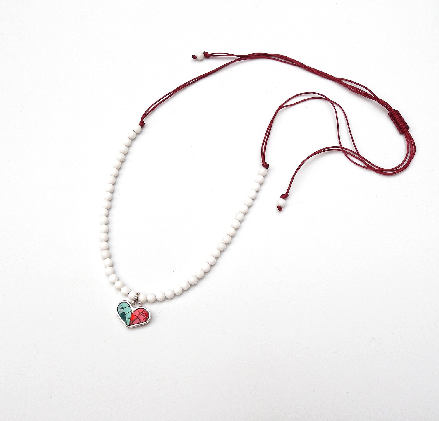 Mini Mosaic Heart Necklace