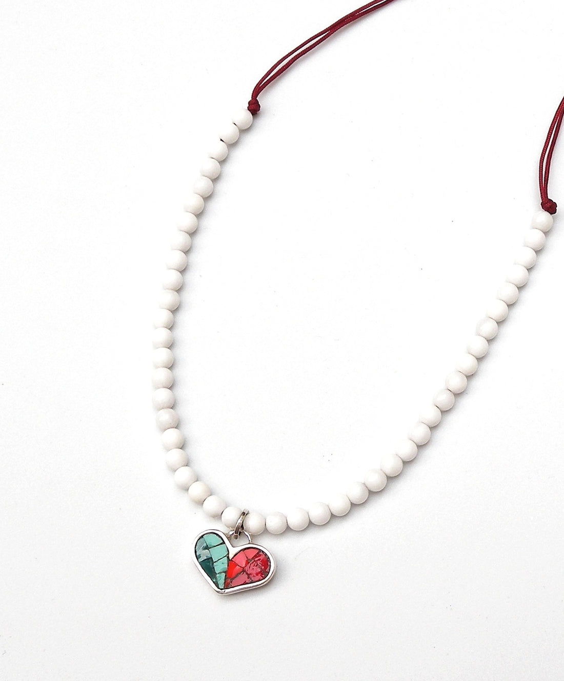 Mini Mosaic Heart Necklace