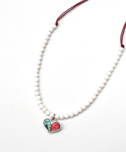 Mini Mosaic Heart Necklace