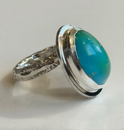 Royston Turquoise Adjustable Ring