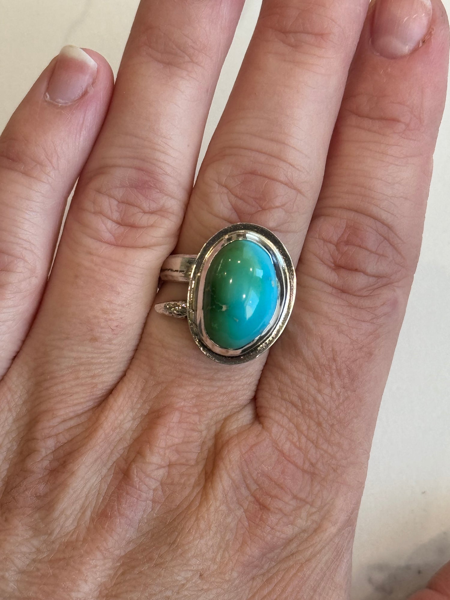 Royston Turquoise Adjustable Ring