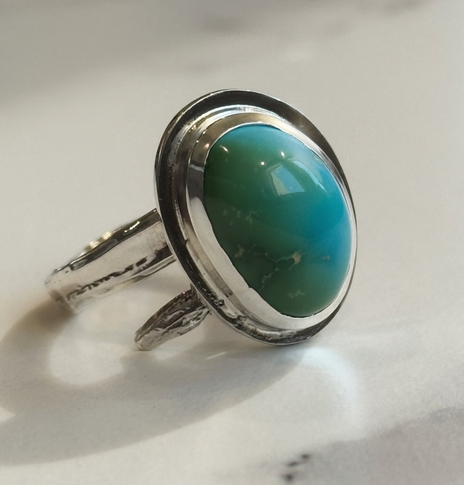 Royston Turquoise Adjustable Ring