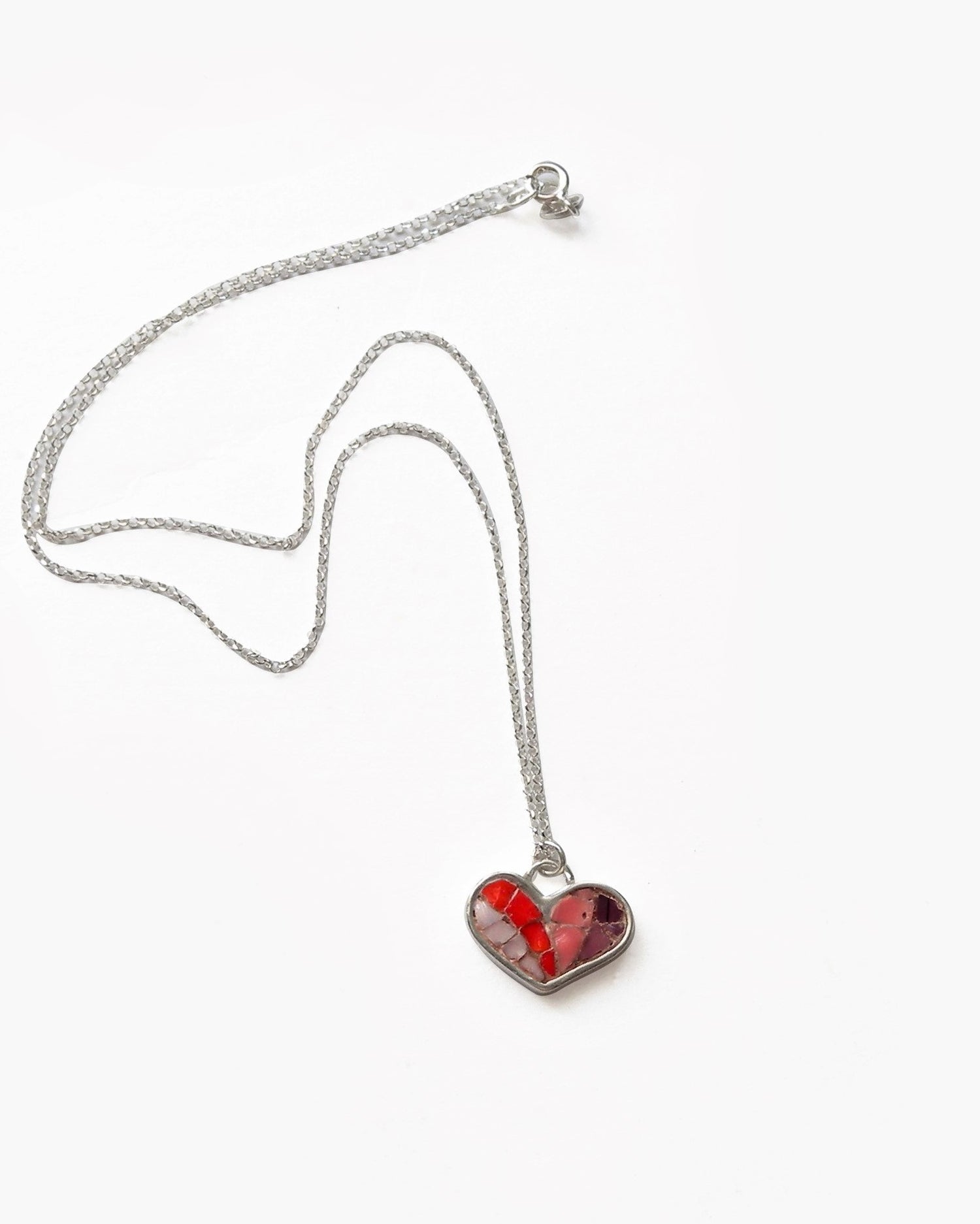 Mini Mosaic Heart Necklace