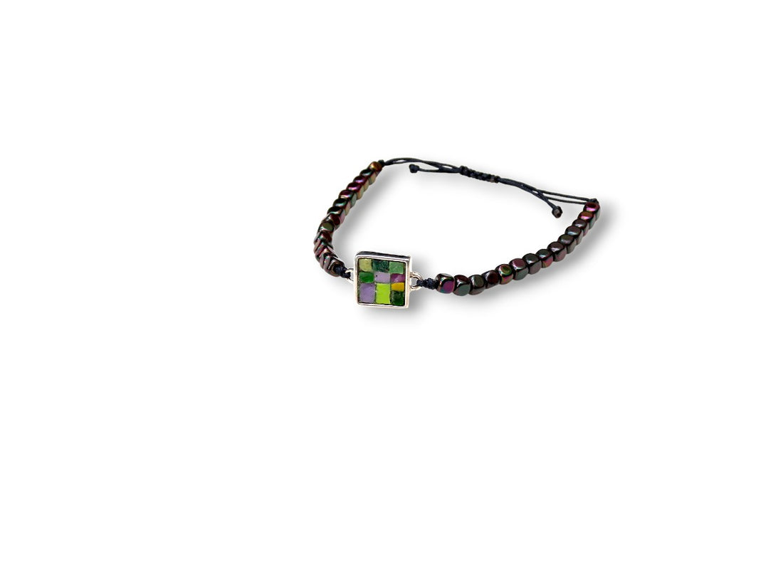 Large Mosaic Square Bracelet
