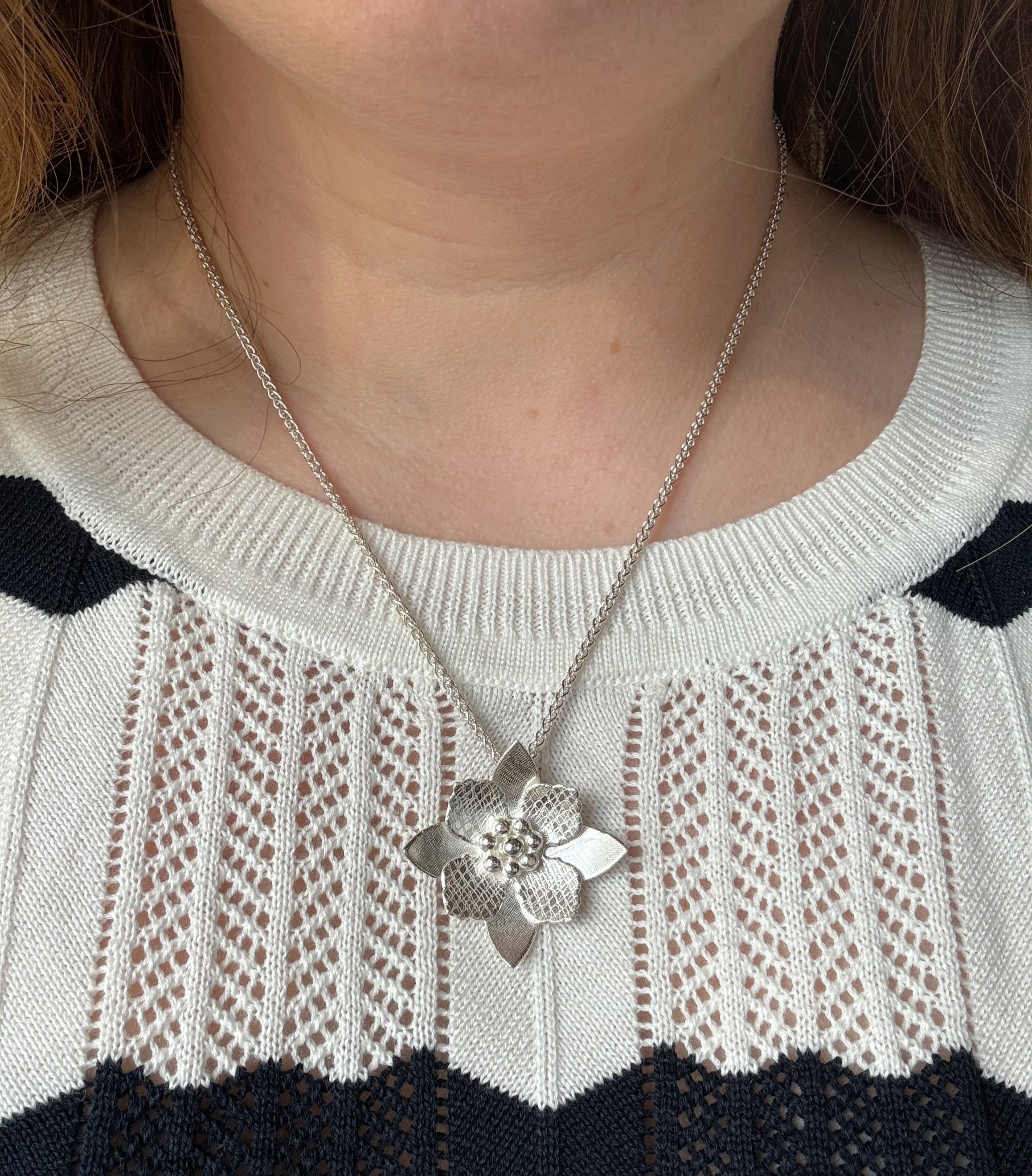 Cornus Flower Pendant