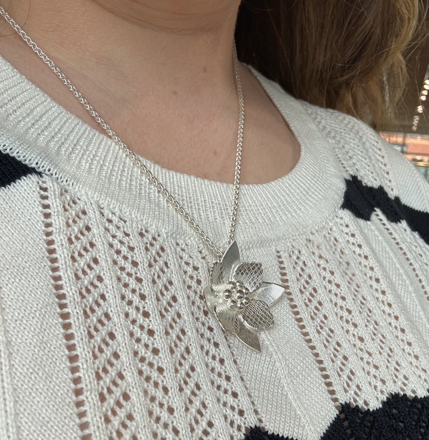 Cornus Flower Pendant