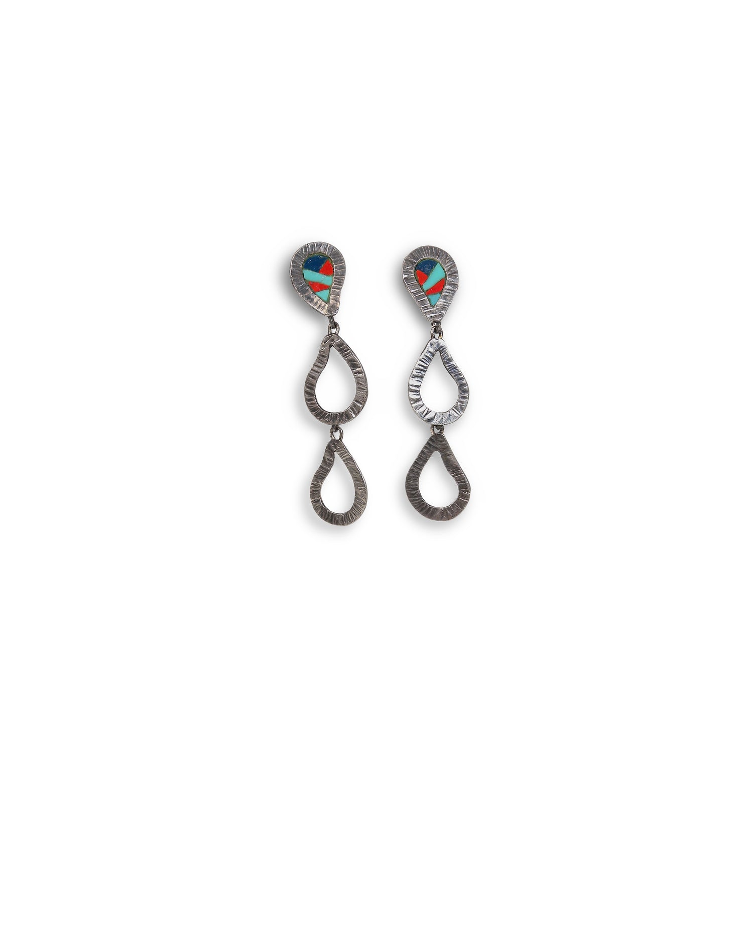 Tear Drop Mosaic Earrings